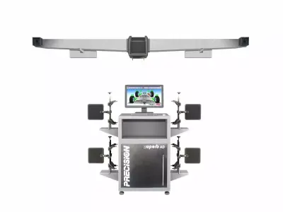 Wheel Alignment Machine Low-poly 3D model
