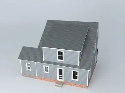 Colonial House Free 3D model
