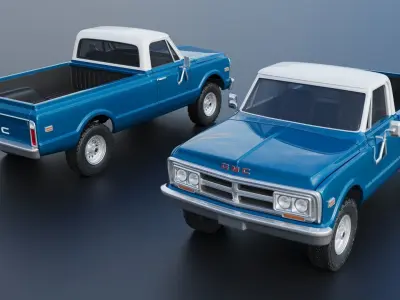 GMC Pickup 1970  3D print model