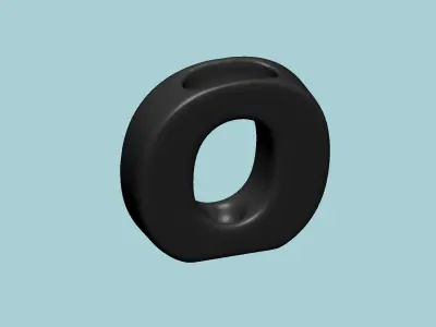 Vase O - Alphabet Vases Collection Letters - STL Printable 3D print model