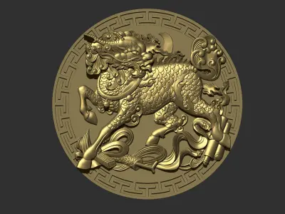 Kirin chinese dragon 3D print model