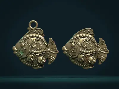 Ornate Fish 3D print model