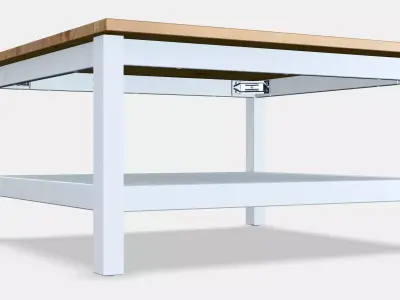 HEMNES Coffee table 1 Low-poly 3D model