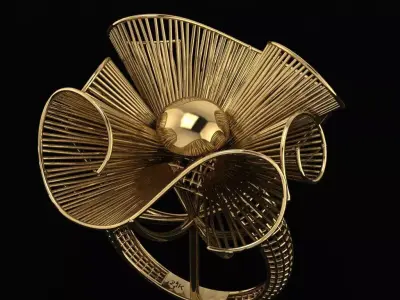 Turkish  Ring 3D print model