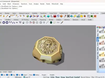anillo leon  3D model