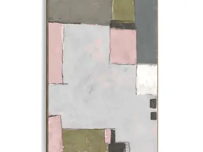 Plaster Two Photo Frame 438 Low-poly 3D model