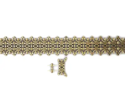 Gold Bracelet G2 3D print model