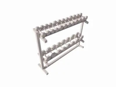 damble dumbbells-Dumbbell Set Pendants 3D model