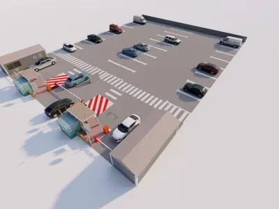 Parking-Parking Lot 3D model