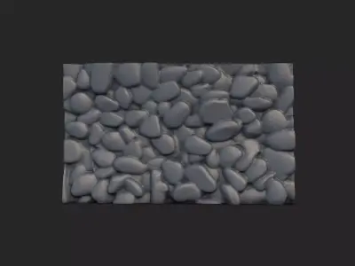 Modular Rubble Stone Wall Pack 3D model