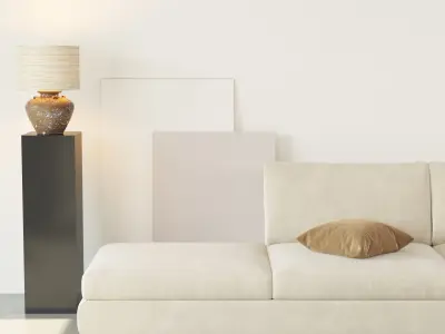 Industrial Living Interior scene  3D model