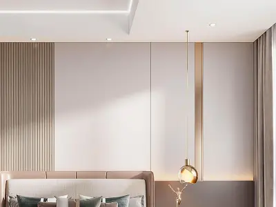 decoration Modern villa bedroom Home 3D model