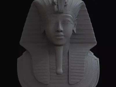 Tutankhamun Mask Wall Deco  3D print model