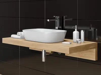 Washbasin RAVAK  Ceramic O 3D model