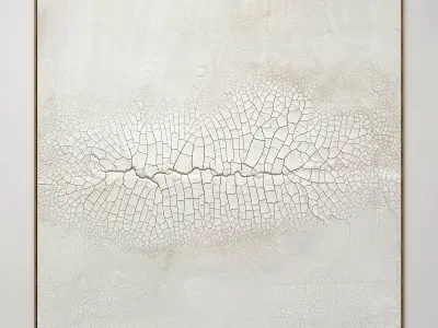 Plaster two square photo frames 15 Low-poly 3D model