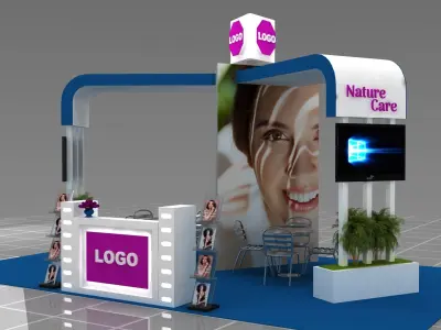 Make-up Fair Stand 11 3D model