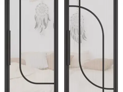 Entrance door set242 3D model