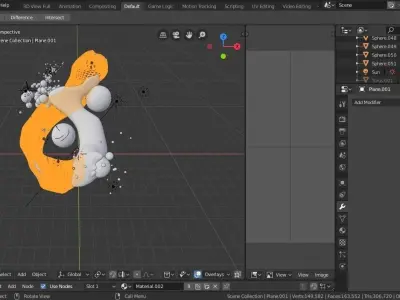 big bang abstract 3D model