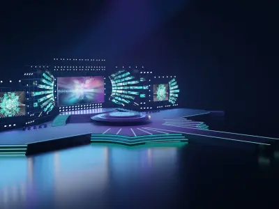 Concert stage 3D model