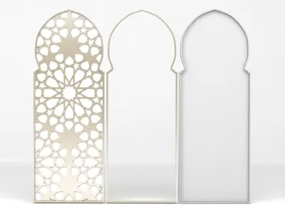 3 Doors in an Arabic Theme  3D model