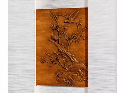 Wall panel 3D model shop