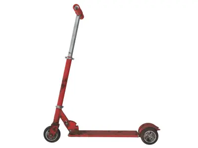 Kick scooter used 3D model