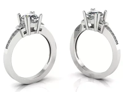 Gold ring  3D print model