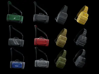 Casual Bag Low-poly 3D model purchase
