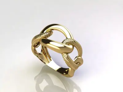 Fancy Womens Rings Plain Rings Ready STL 3DM Models Rings 3D print model 22