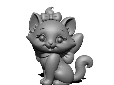 Marie cat 3D print model