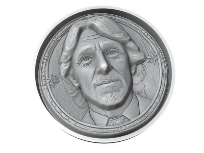 Andrea Pirlo Footballer Medallion 3D print model