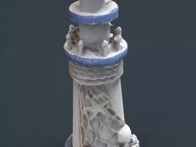 DECORATIVE LIGHTHOUSE 3D model