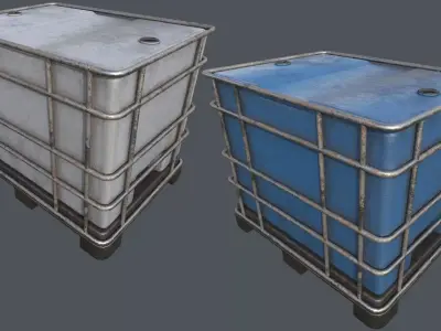Liquid Container PBR Low-poly 3D model