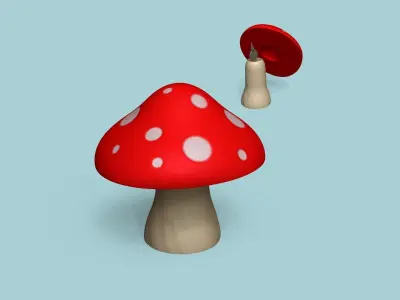 Garden Mushroom Secret Key Hide STL - Outdoor Decor 3D print model