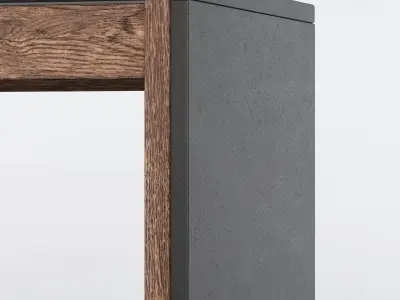 NERI HU 777 DRAPE DESK Free Model Free 3D model