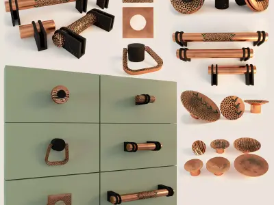 Luxury hardware Low-poly 3D model