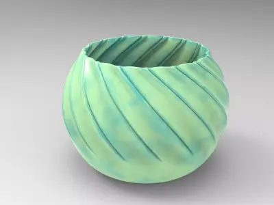 Koll Vase Low-poly 3D model