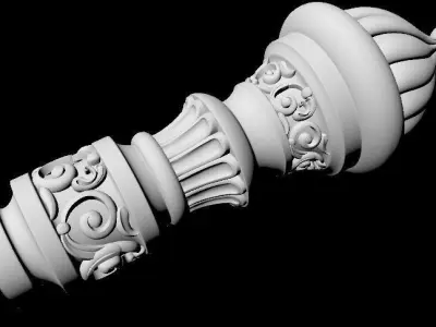 baluster 3D model purchase