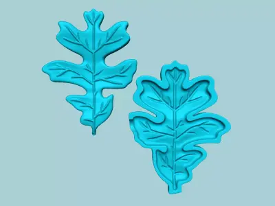 Oregon White Oak Tree Leaf - Molding EVA Craft 3D print model