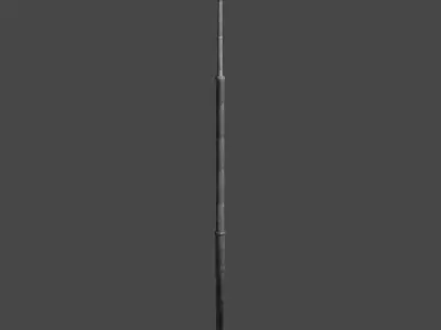 Streetlight street lamp Low-poly 3D model