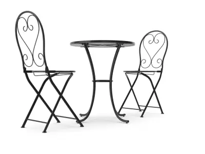 Mosaic Table And Chair Set Low-poly 3D model