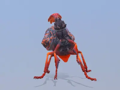 BEETLE Bug Attack Bite Fbx Png 3D model
