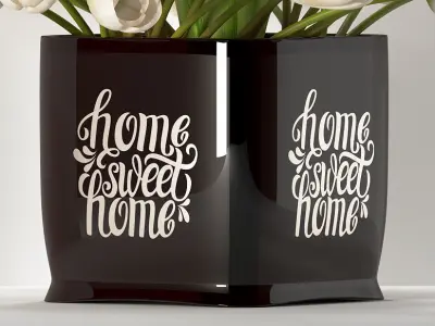 white tulip 9 3D model