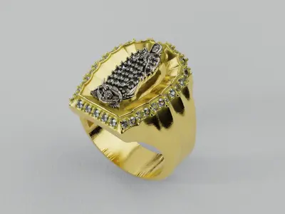 Ring Virgin Guadalupe Diamonds - Anillo Virgen De Guadalupe 3D print model