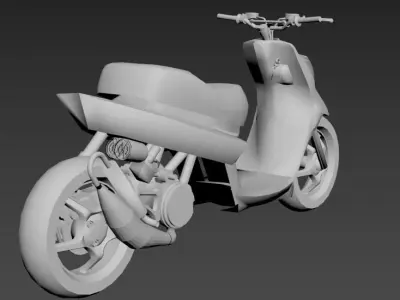 mbk booster spirit spitro SL TECH 3D print model