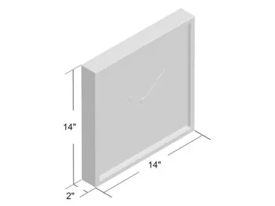 Metal Wall Clock Free 3D model