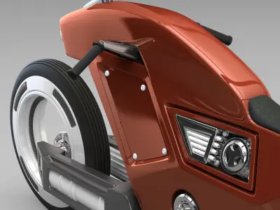 Racing sportbike concept 3D model