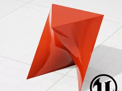 Replica Cedric Ragot Invitro Stool UE4 Low-poly 3D model