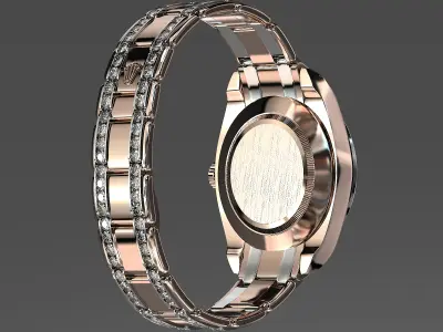 Rolex Oyster Perpetual Pearlmaster 39 Diamonds Low-poly 3D model