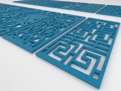 14 Wall Partition Design 3D model